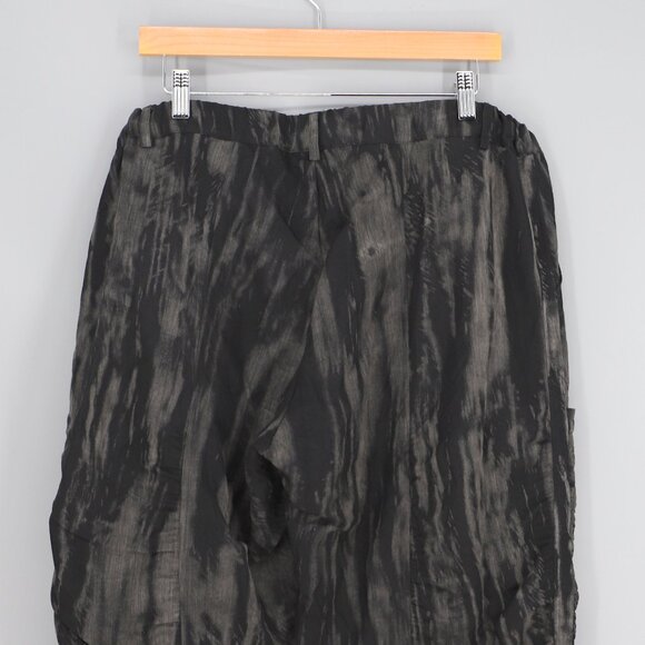 OLARS ULLA Ruched Pants in Gray & Black Sustainable Durable Functional Size L - Picture 4 of 10
